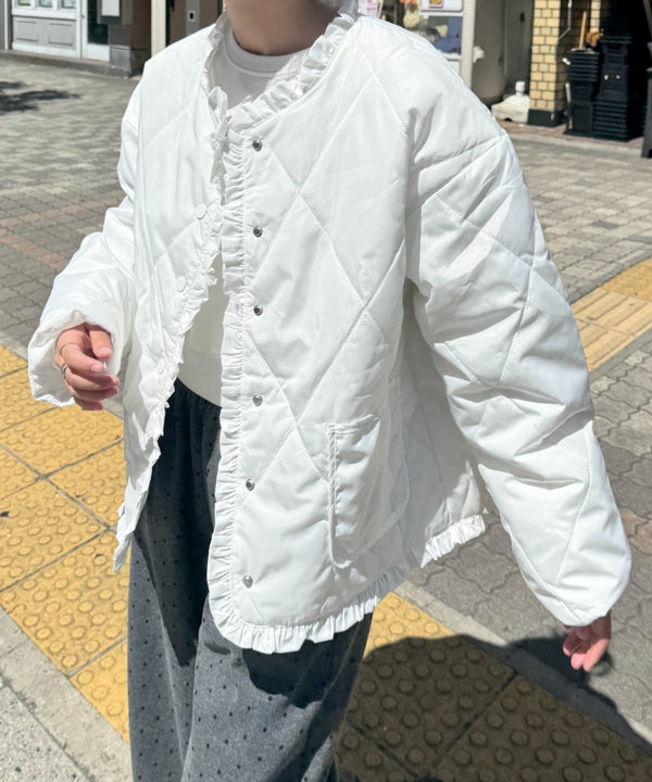フリルキルティングジャケット | SL2256099 | ホワイト