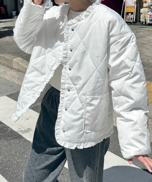 フリルキルティングジャケット | SL2256099 | ホワイト