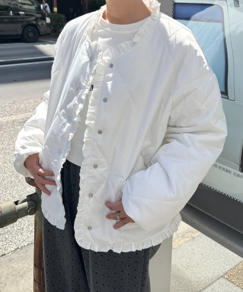 フリルキルティングジャケット | SL2256099 | ホワイト