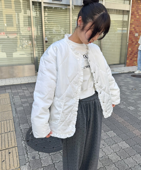 フリルキルティングジャケット | SL2256099 | ホワイト