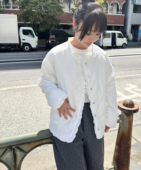 フリルキルティングジャケット | SL2256099 | ホワイト