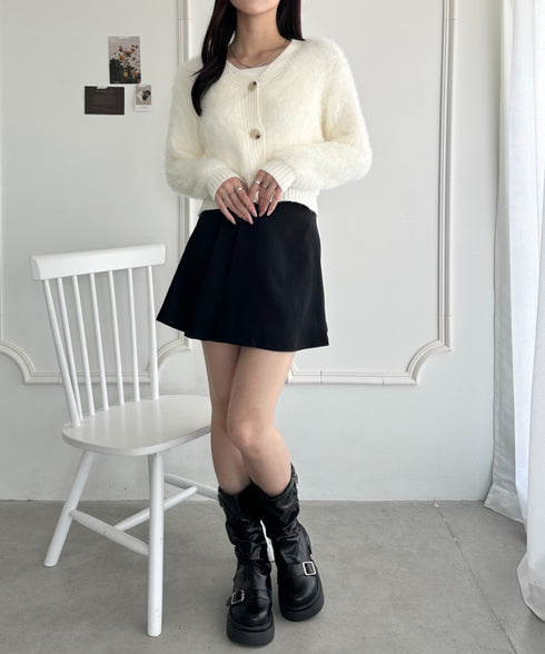 シャギーニットショートカーディガン | WR2256009 | アイボリー