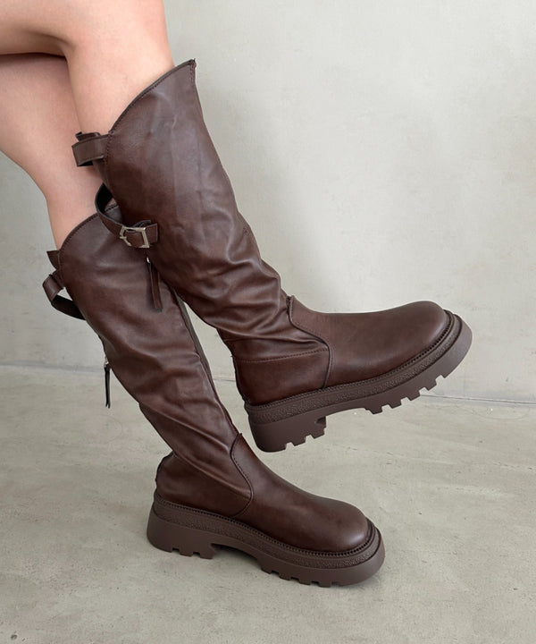 ベルトロングブーツ | MD3256003 | ブラウン