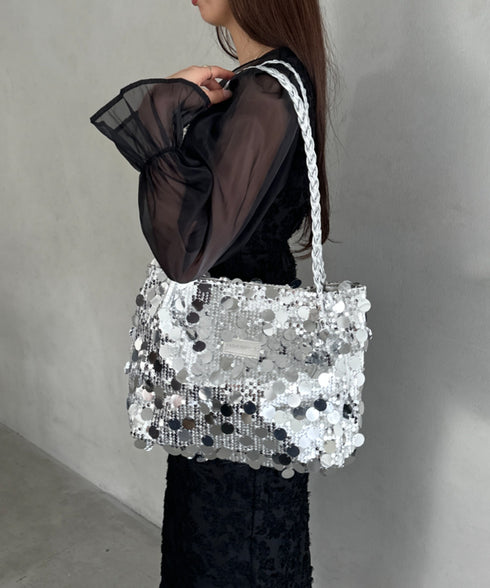 スパンコールパーティーバッグ | MD1256005 | シルバー
