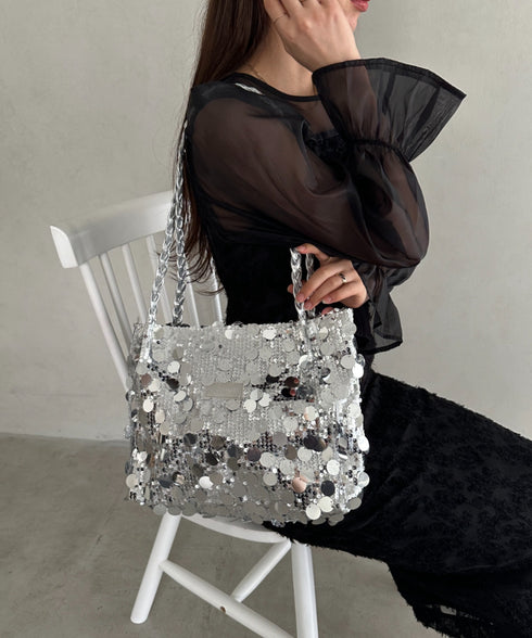 スパンコールパーティーバッグ | MD1256005 | シルバー