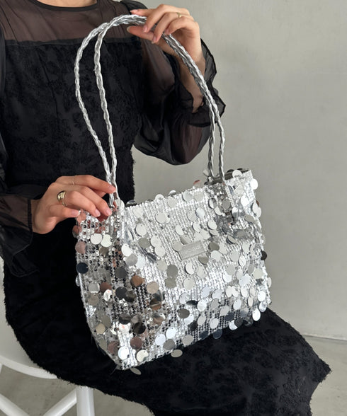 スパンコールパーティーバッグ | MD1256005 | シルバー