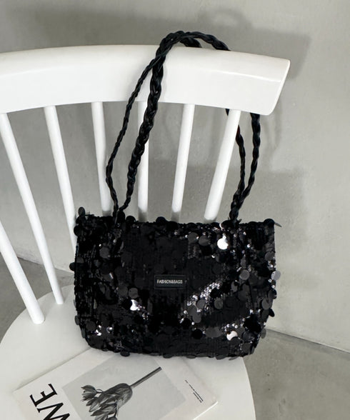 スパンコールパーティーバッグ | MD1256005 | ブラック