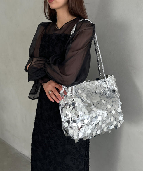 スパンコールパーティーバッグ | MD1256005 | シルバー