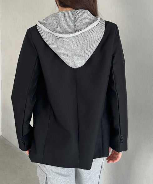 ダブルジップアップニットパーカー | MD2256010 | グレー