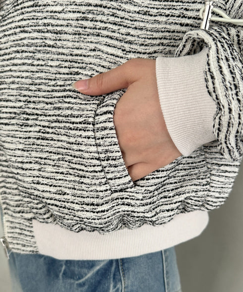 ツイードショート丈ジャケット | MD2256012 | ホワイト