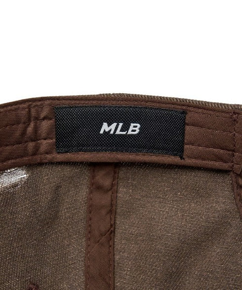 MLB KOREA(エムエルビーコリア)/ヴィンテージ ダメージ エンボス加工 ベースボール キャップ 帽子/Vintage Embossed Damage Unstruck Ball Cap | AT5253065 | ブラウン
