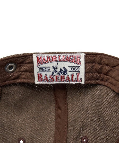 MLB KOREA(エムエルビーコリア)/ヴィンテージ ダメージ エンボス加工 ベースボール キャップ 帽子/Vintage Embossed Damage Unstruck Ball Cap | AT5253065 | ブラウン