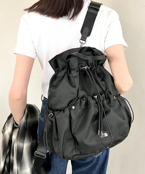 THE NORTH FACE(ザ・ノースフェイス)/3WAY 巾着型 ショルダー ボディバッグ リュック バックパック/BONNEY PACK M | IM1253066 | ブラック