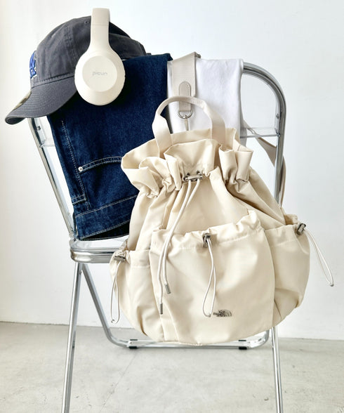 THE NORTH FACE(ザ・ノースフェイス)/3WAY 巾着型 ショルダー ボディバッグ リュック バックパック/BONNEY PACK M | IM1253066 | クリーム