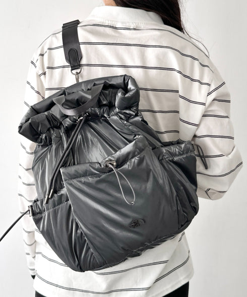 THE NORTH FACE(ザ・ノースフェイス)/3WAY 巾着型 ショルダー ボディバッグ リュック バックパック/BONNEY PACK M | IM1253066 | グレー