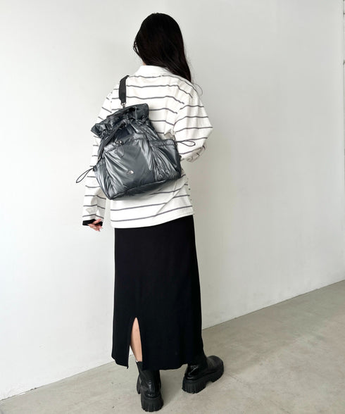 THE NORTH FACE(ザ・ノースフェイス)/3WAY 巾着型 ショルダー ボディバッグ リュック バックパック/BONNEY PACK M | IM1253066 | グレー