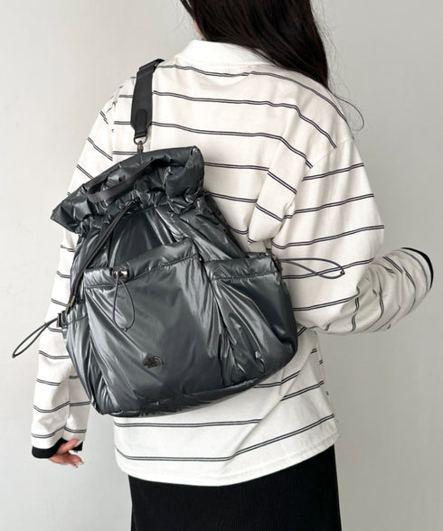 THE NORTH FACE(ザ・ノースフェイス)/3WAY 巾着型 ショルダー ボディバッグ リュック バックパック/BONNEY PACK M | IM1253066 | グレー