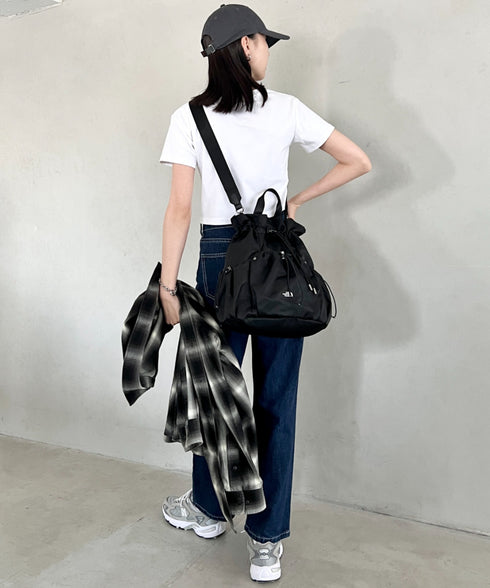 THE NORTH FACE(ザ・ノースフェイス)/3WAY 巾着型 ショルダー ボディバッグ リュック バックパック/BONNEY PACK M | IM1253066 | ブラック