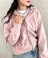 THE NORTH FACE(ザ・ノースフェイス)/ワンポイント ロゴ刺繍 ダブルジップパーカー フーディ ショート丈/W'S VELUNA HOOD ZIP UP | IM2253068 | ピンク