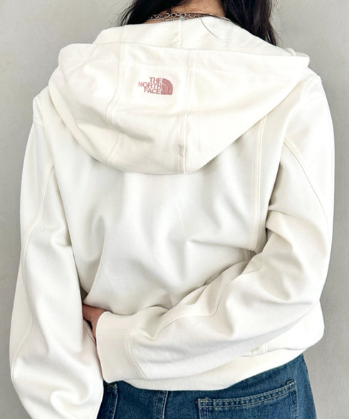 THE NORTH FACE(ザ・ノースフェイス)/ワンポイント ロゴ刺繍 ダブルジップパーカー フーディ ショート丈/W'S VELUNA HOOD ZIP UP | IM2253068 | クリーム