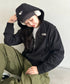 THE NORTH FACE(ザ・ノースフェイス)/ワンポイント ロゴ刺繍 ダブルジップパーカー フーディ ショート丈/W'S VELUNA HOOD ZIP UP | IM2253068 | ブラック