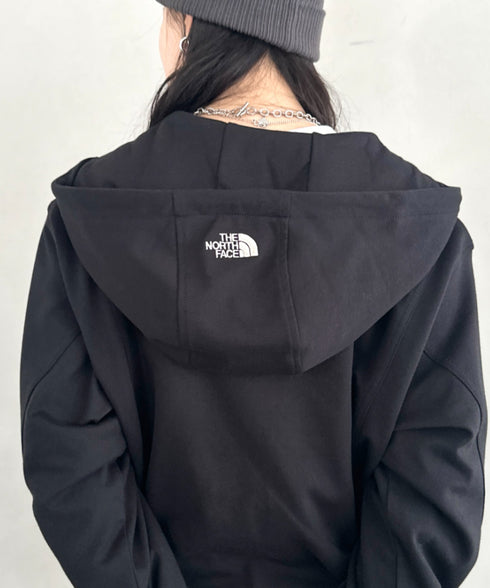 THE NORTH FACE(ザ・ノースフェイス)/ワンポイント ロゴ刺繍 ダブルジップパーカー フーディ ショート丈/W'S VELUNA HOOD ZIP UP | IM2253068 | ブラック
