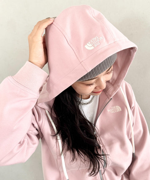 THE NORTH FACE(ザ・ノースフェイス)/ワンポイント ロゴ刺繍 ダブルジップパーカー フーディ ショート丈/W'S VELUNA HOOD ZIP UP | IM2253068 | ピンク
