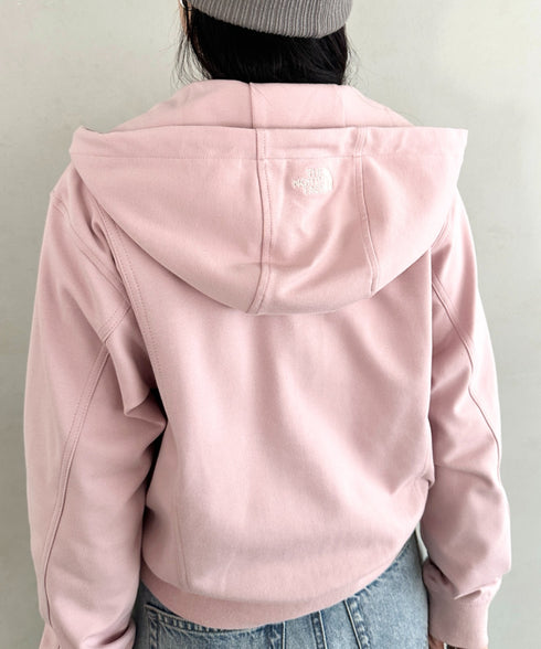 THE NORTH FACE(ザ・ノースフェイス)/ワンポイント ロゴ刺繍 ダブルジップパーカー フーディ ショート丈/W'S VELUNA HOOD ZIP UP | IM2253068 | ピンク