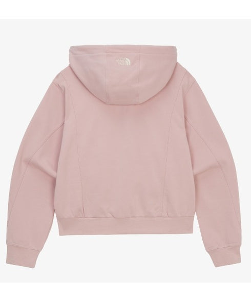 THE NORTH FACE(ザ・ノースフェイス)/ワンポイント ロゴ刺繍 ダブルジップパーカー フーディ ショート丈/W'S VELUNA HOOD ZIP UP | IM2253068 | ピンク