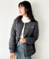 THE NORTH FACE(ザ・ノースフェイス)/軽量 ワンポイントロゴ ノーカラー ブルゾン ダウンジャケット/M'S POPLAR DOWN JACKET (RDS) | IM2253069 | チャコールグレー