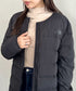 THE NORTH FACE(ザ・ノースフェイス)/軽量 ワンポイントロゴ ノーカラー ブルゾン ダウンジャケット/M'S POPLAR DOWN JACKET (RDS) | IM2253069 | ブラック