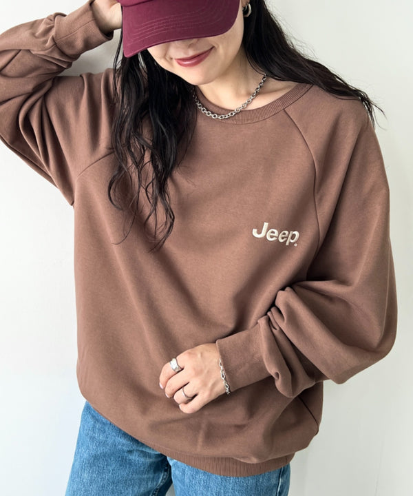 JEEP(ジープ)/バックプリント プルオーバー スウェット/Back Point Raglan Sweatshirt | AT2253071 | ブラウン