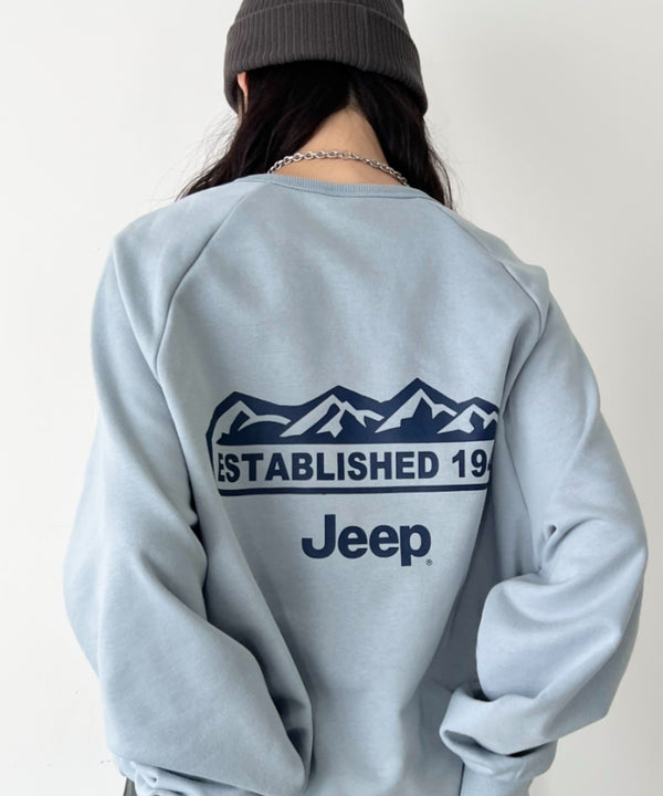 JEEP(ジープ)/バックプリント プルオーバー スウェット/Back Point Raglan Sweatshirt | AT2253071 | ブルー