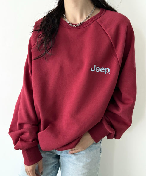 JEEP(ジープ)/バックプリント プルオーバー スウェット/Back Point Raglan Sweatshirt | AT2253071 | レッド
