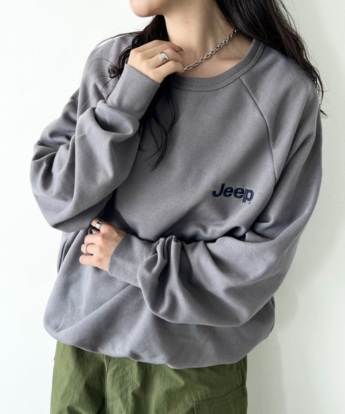 JEEP(ジープ)/バックプリント プルオーバー スウェット/Back Point Raglan Sweatshirt | AT2253071 | ダークグレー