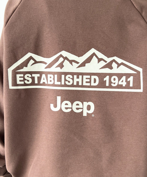 JEEP(ジープ)/バックプリント プルオーバー スウェット/Back Point Raglan Sweatshirt | AT2253071 | ブラウン
