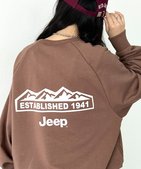 JEEP(ジープ)/バックプリント プルオーバー スウェット/Back Point Raglan Sweatshirt | AT2253071 | ブラウン