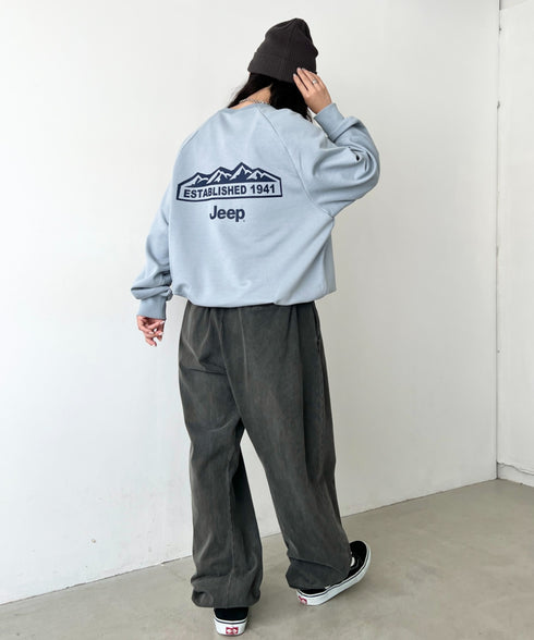 JEEP(ジープ)/バックプリント プルオーバー スウェット/Back Point Raglan Sweatshirt | AT2253071 | ブルー