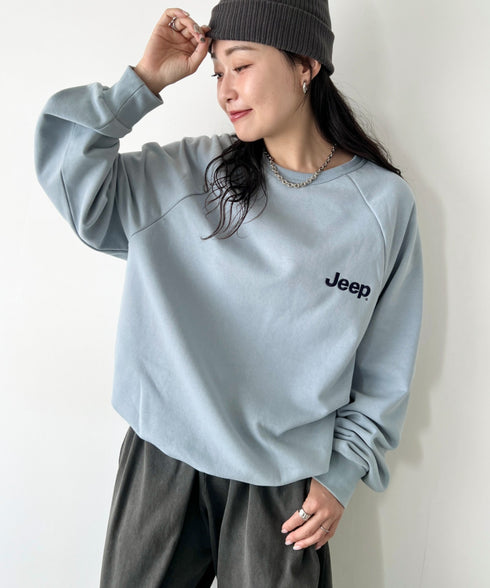 JEEP(ジープ)/バックプリント プルオーバー スウェット/Back Point Raglan Sweatshirt | AT2253071 | ブルー