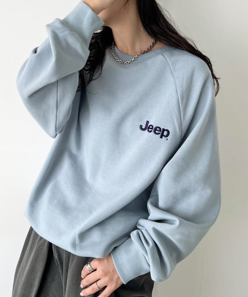 JEEP(ジープ)/バックプリント プルオーバー スウェット/Back Point Raglan Sweatshirt | AT2253071 | ブルー