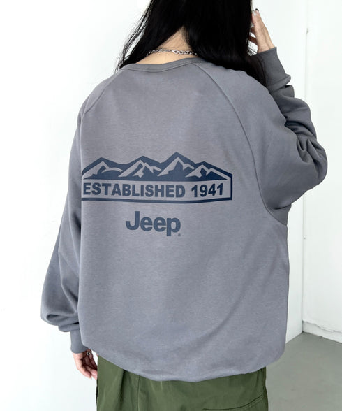 JEEP(ジープ)/バックプリント プルオーバー スウェット/Back Point Raglan Sweatshirt | AT2253071 | ダークグレー