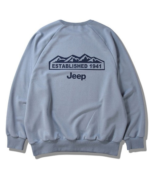 JEEP(ジープ)/バックプリント プルオーバー スウェット/Back Point Raglan Sweatshirt | AT2253071 | ブルー