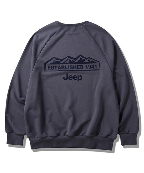 JEEP(ジープ)/バックプリント プルオーバー スウェット/Back Point Raglan Sweatshirt | AT2253071 | ダークグレー