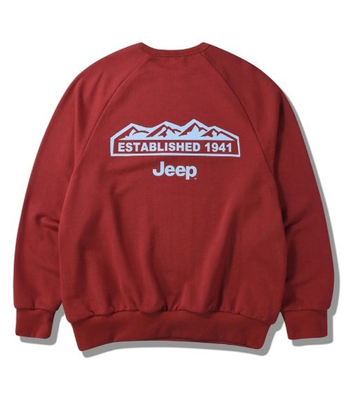 JEEP(ジープ)/バックプリント プルオーバー スウェット/Back Point Raglan Sweatshirt | AT2253071 | レッド