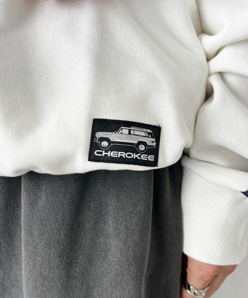 JEEP(ジープ)/サイドライン Vネック プルオーバー スウェット/CHEROKEE V-neck Sweatshirt | AT2253072 | ホワイト