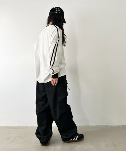 JEEP(ジープ)/サイドライン 配色 ロンT ロングスリーブTシャツ/CHEROKEE Long T-shirt | AT2253073 | ホワイト