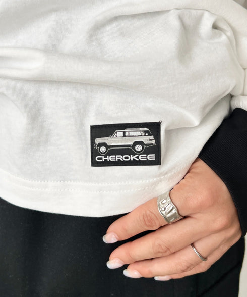 JEEP(ジープ)/サイドライン 配色 ロンT ロングスリーブTシャツ/CHEROKEE Long T-shirt | AT2253073 | ホワイト