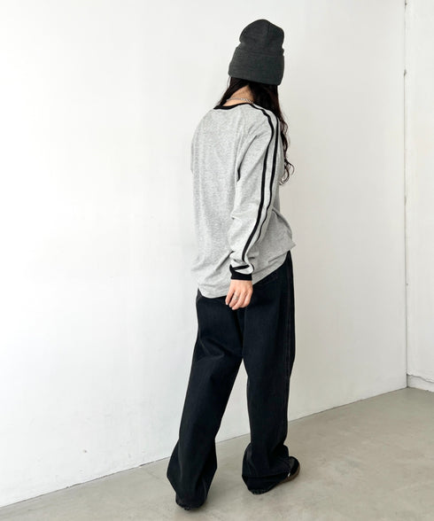 JEEP(ジープ)/サイドライン 配色 ロンT ロングスリーブTシャツ/CHEROKEE Long T-shirt | AT2253073 | グレー