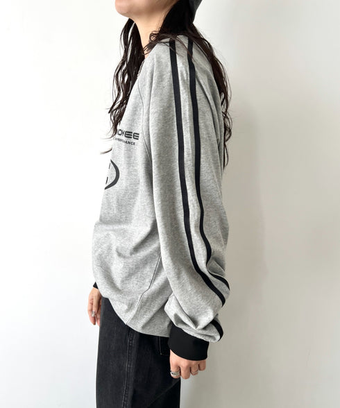 JEEP(ジープ)/サイドライン 配色 ロンT ロングスリーブTシャツ/CHEROKEE Long T-shirt | AT2253073 | グレー