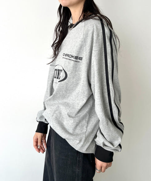 JEEP(ジープ)/サイドライン 配色 ロンT ロングスリーブTシャツ/CHEROKEE Long T-shirt | AT2253073 | グレー